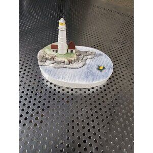 1987 SEBASTIAN MINIATURES Boston Light Signed By Baston Figure